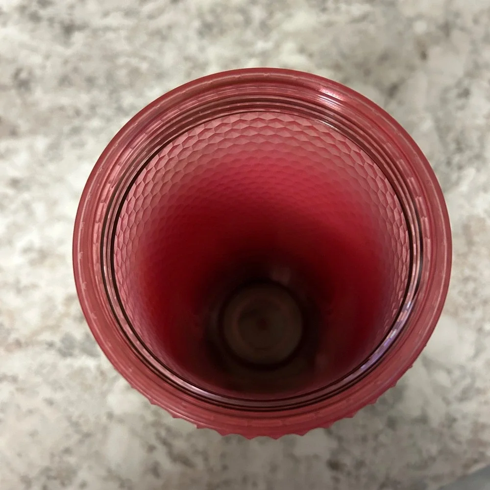 Starbucks Studded Tumbler 24oz Pink Red Ombre Venti Cold Cup‎ 2022 Collection